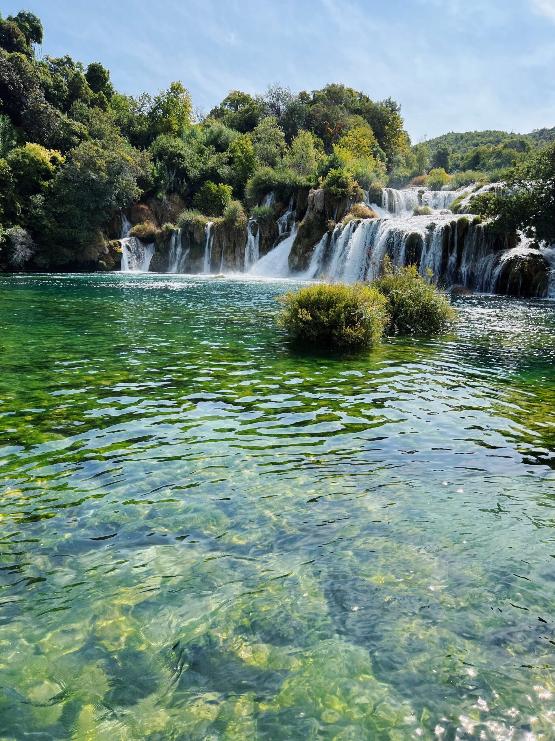 krka national park waterfalls croatia