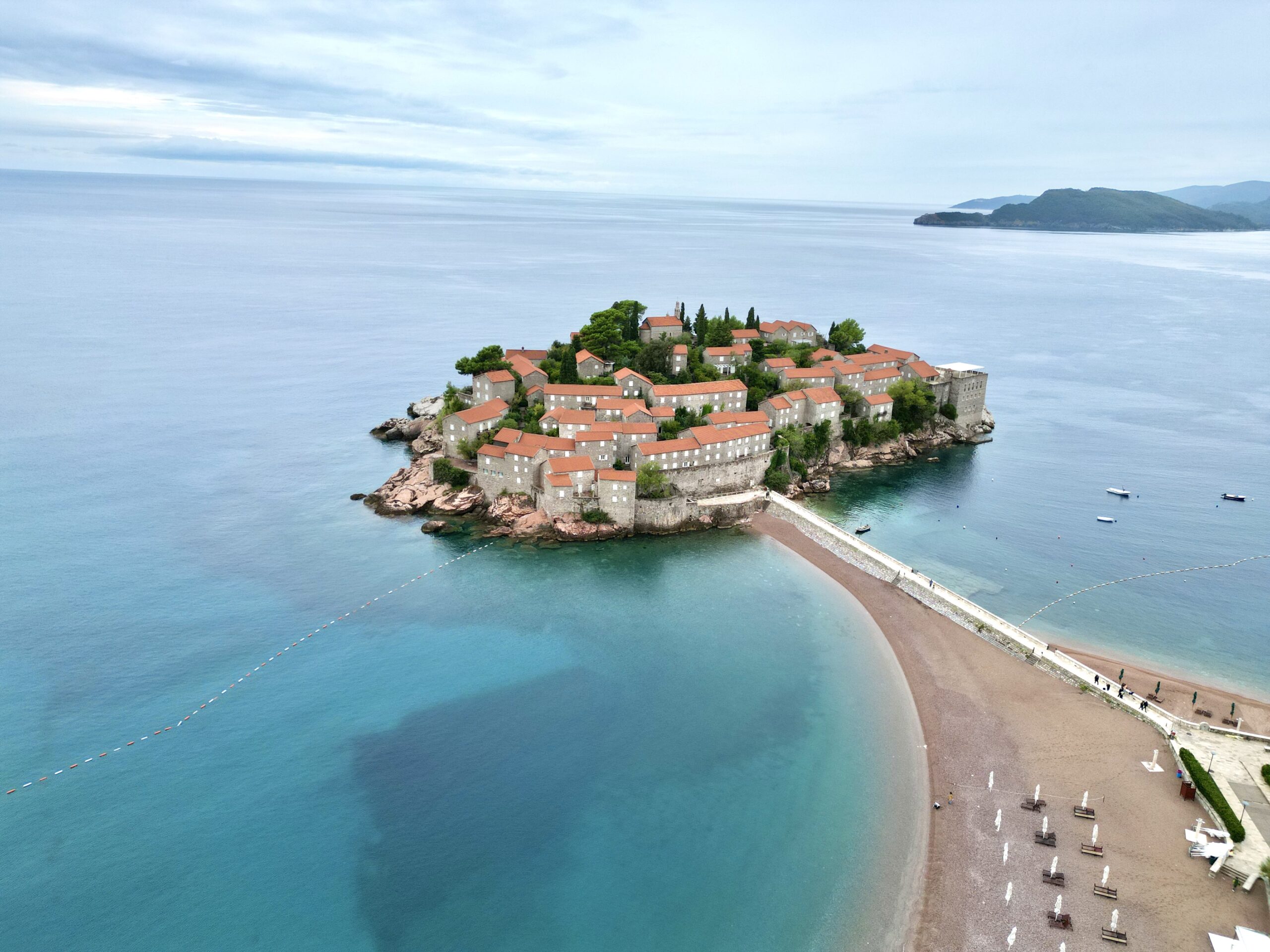 beaches in montenegro, sveti stefan, budva